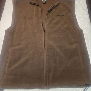 Winchester Men's Brown Fleece Vest Size L